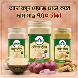 পেঁয়াজ রসুন আদা গুঁড়ো কম্বো